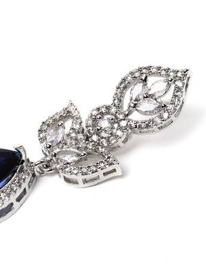 Styslish blue water drop earrings 4