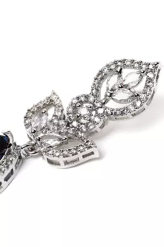 Styslish blue water drop earrings