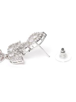 Styslish pink water drop earrings 5