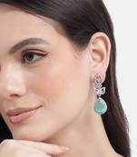 Styslish turquoise water drop earrings