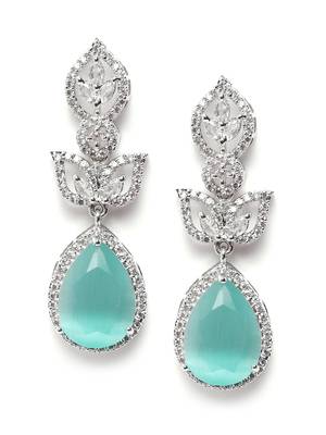 Styslish turquoise water drop earrings 3