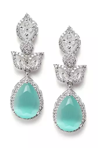 Styslish turquoise water drop earrings