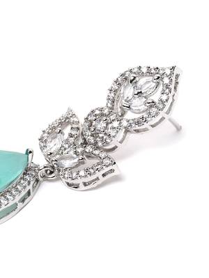 Styslish turquoise water drop earrings 4