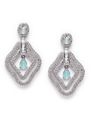 Exquisite turquoise ad leaf earrings 3
