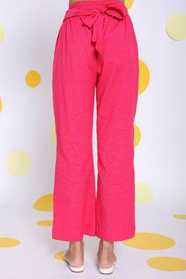 Hot pink shirt and pant 2 piece set summer relaxed linen co-ord set 5