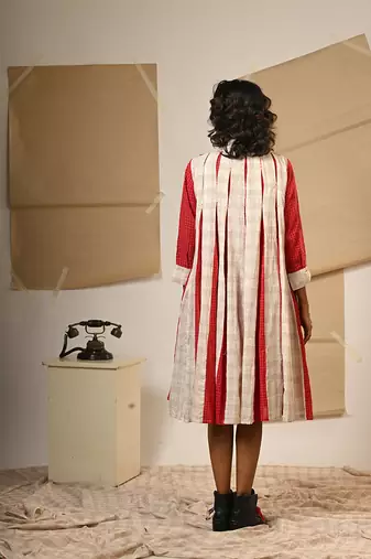 Box pleat dress