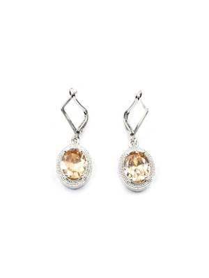 American diamond yellow pendant set for daily wear - classy & timeless look 5