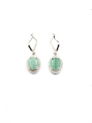 American diamond turquoise pendant set for daily wear - classy & timeless look 5