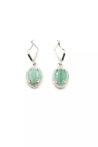 American diamond turquoise pendant set for daily wear - classy & timeless look