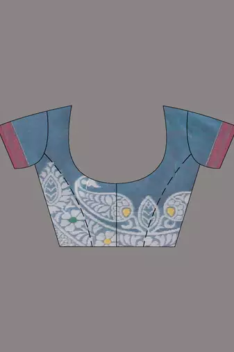 Multicolor muslin soft saree with jamdani designs