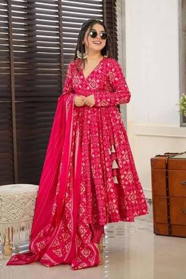 Blush Pink Faux Cotton Kurta Pant Set with Dupatta Stitched 1