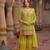 Green chinon embroidered readymade salwar suit