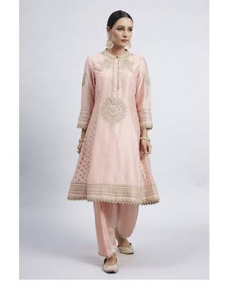 Naazira carnation pink kurta set 2