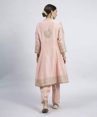 Naazira carnation pink kurta set 3