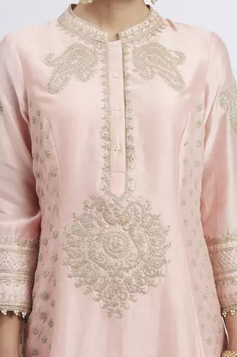 Naazira carnation pink kurta set
