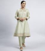Naazira mint green kurta set