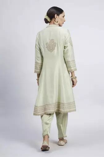 Naazira mint green kurta set
