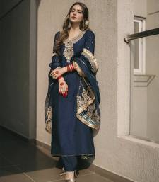 Mysha deep blue kurta sets