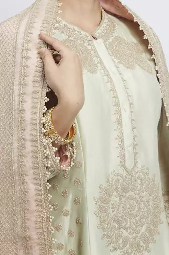 Naazira mint green kurta set