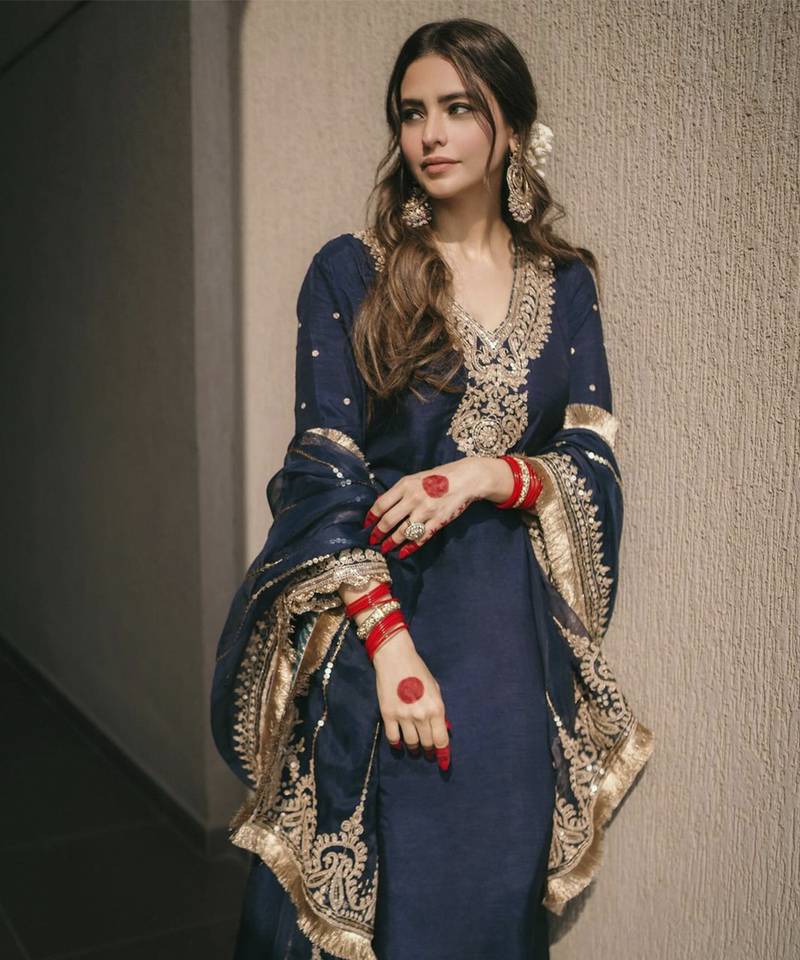 Mysha deep blue kurta sets