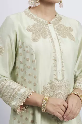 Naazira mint green kurta set