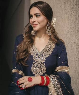 Mysha deep blue kurta sets 3