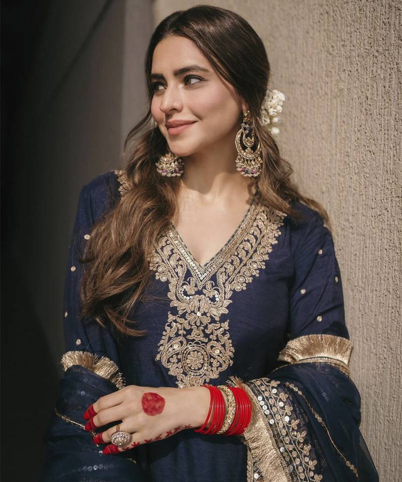 Mysha deep blue kurta sets