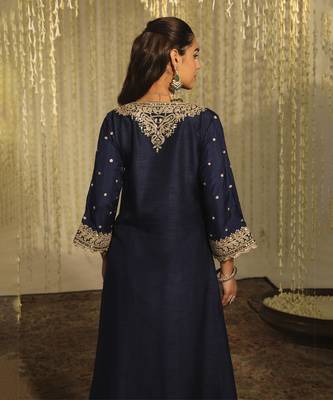 Mysha deep blue kurta sets 4