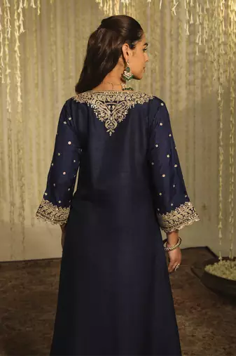 Mysha deep blue kurta sets