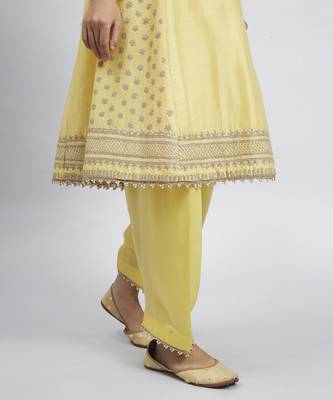 Naazira daffodil yellow kurta set 4