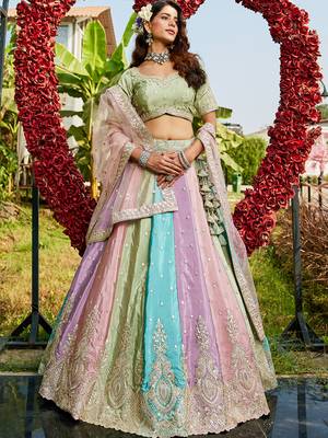 Multicolor Women Lehenga Choli for Women 3