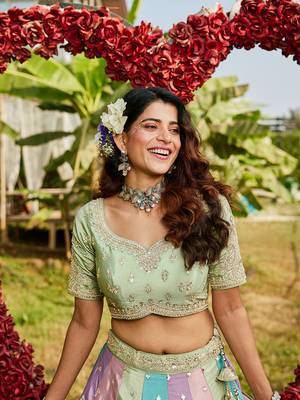 Multicolor Women Lehenga Choli for Women 5
