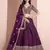 Purple Art Silk Designer Lehenga With Blouse