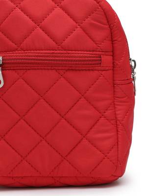 uno valentine red polyester diamond quilted sling bag 8