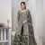 Olive green dori with sequince embroidery twill net festive palazzo straight pakistani salwar suit dupatta semi stitched