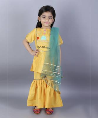 Eid mubarak kurta with sharara set 1