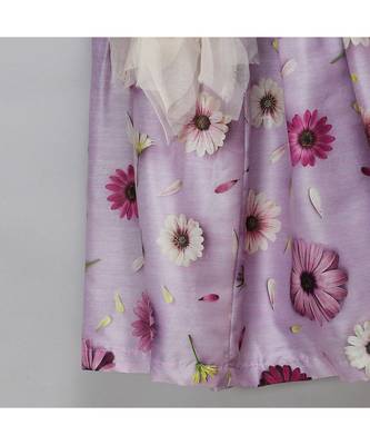 Light purple 3d flowers lehnga set 2