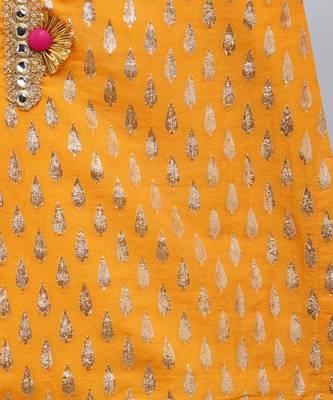 Yellow and pink festive kurta sharara set 3