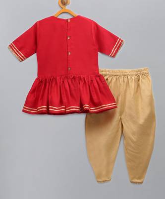 Thread of love peplum kurta with dhoti set 3