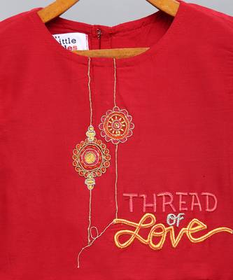 Thread of love peplum kurta with dhoti set 4