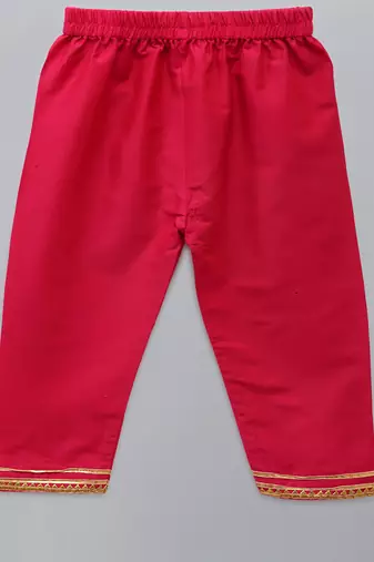Embroidered kurta pjama with ruffeled dupatta