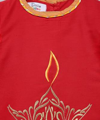 Fire lamp embroidered kurta pyjama 5