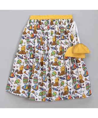 Lohri printed cotton lehnga set 5