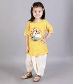 Pichwai embroidered kurta dhoti