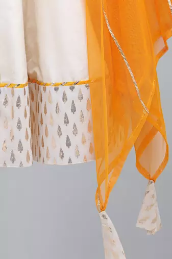 Colorful diwali elements embroidered cape anarkali