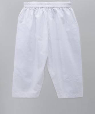 Tricolor pom pom gota finishing white kurta pyjama 2