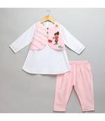 Holi hai girl embroidered kurta pyjama set