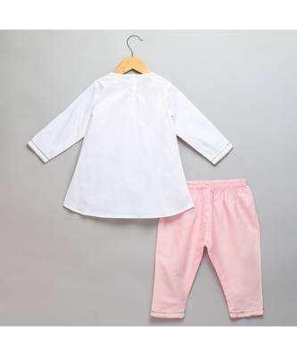 Holi hai girl embroidered kurta pyjama set 3