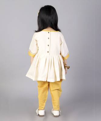 Offwhite lohri embroidery angrakha dhoti set 4