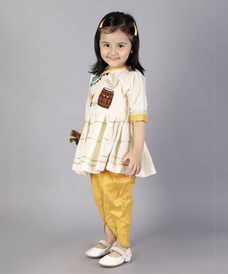 Offwhite lohri embroidery angrakha dhoti set 5